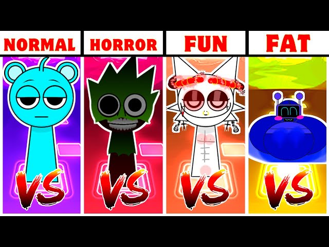 INCREDIBOX SPRUNKI NORMAL VS HORROR VS FAT VS FUN TILES HOP in Incredibox Sprunki! #5