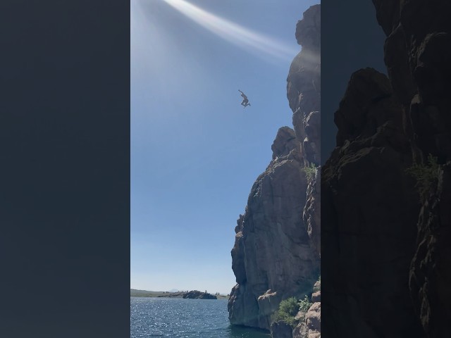 POV: INSANE SKETCHY CLIFF JUMP!