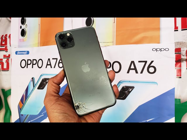 How To Replace iPhone 11 Pro Max Back Glass Cracked  Restoration Destroyed Phone.Replacement