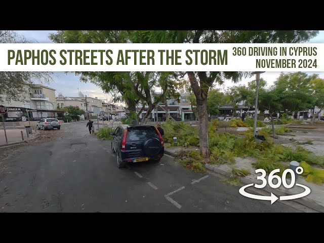 Paphos Streets After The Storm In 360!