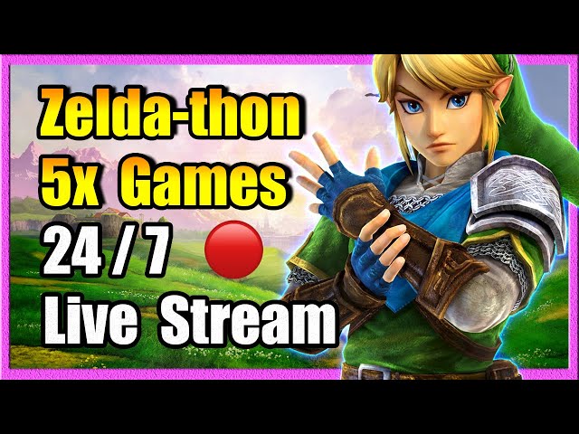 Zelda-thon 🔴 5x Games 🔴 24/7 Live Stream