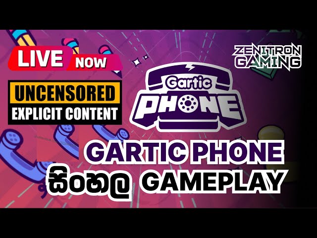 Decided To Play Gartic Phone - (Sinhala Gameplay🥲🤣)