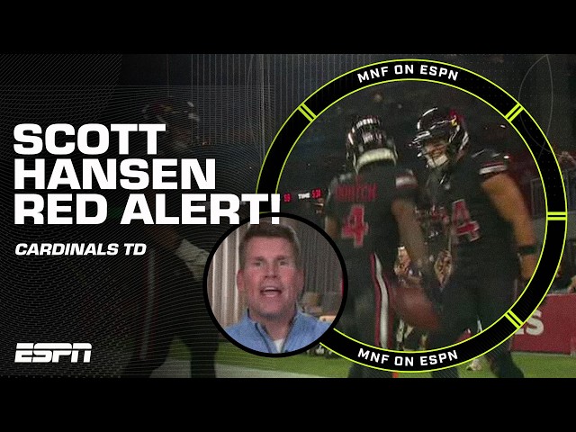 Scott Hansen joins the ManningCast for a RED ALERT 🚨 Kyler Murray passes for a Cardinals TD 🏈