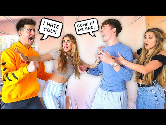 ARGUING IN FRONT OF OUR GIRLFRIENDS PRANK! *BAD IDEA* (Ft. Jack And Gab)