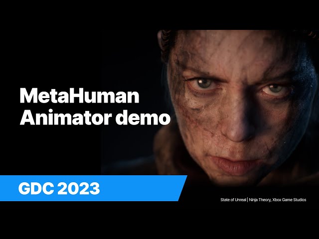 Hellblade actor demos MetaHuman Animator | State of Unreal | GDC 2023