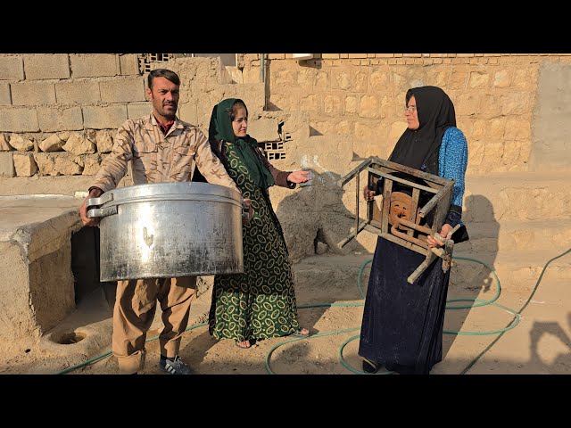 "Finding a Pot: Sakineh's Adventure with Mohammad Reza and Narges"