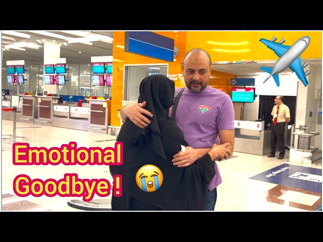 💔A Final Goodbye To AMMI At The Airport 😢 | Gold Shopping, Dubai Vlog