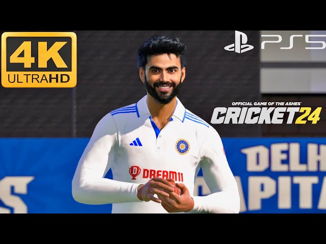 Cricket 24 - Jadeja With The Perfect Spin Wicket | PS5 4K