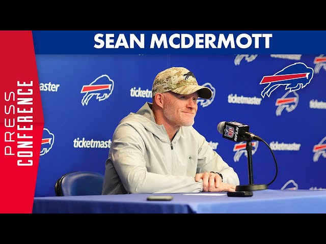 Sean McDermott Gives An Injury Update And More Ahead Of Facing Chiefs  | Buffalo Bills