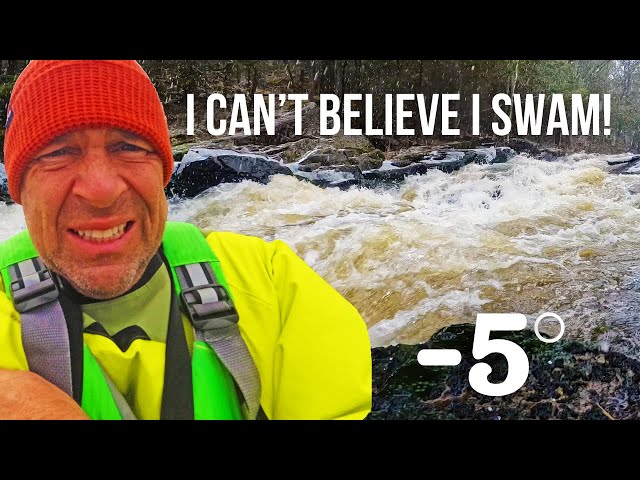 Winter Camping by Kayak - A Solo River Kayak Camping Adventure