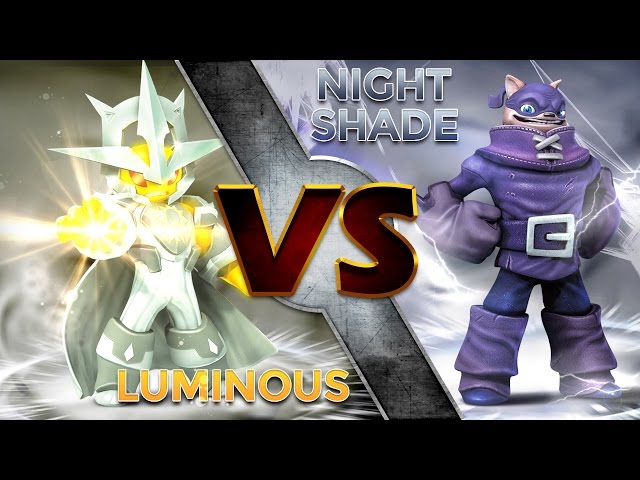 Skylanders Trap Team - Luminous VS Nightshade