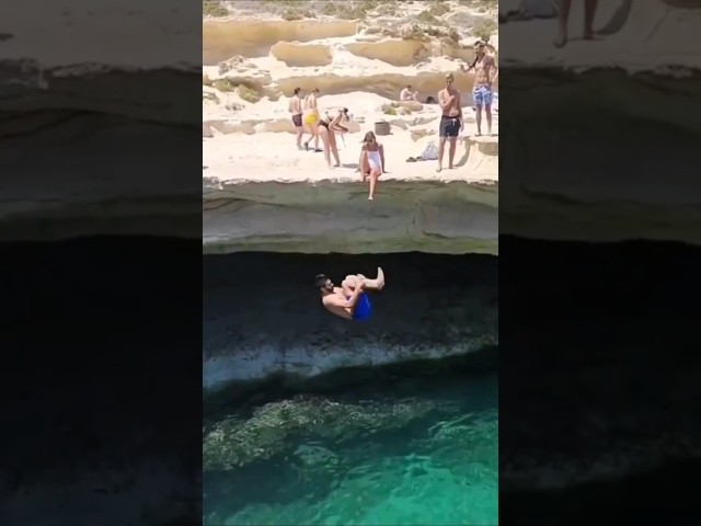 🔥WATCH: Craziest Cliff Jump Ever Seen!