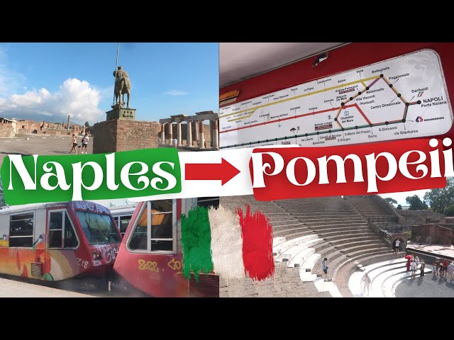 How to Travel from Naples to Pompeii by Train 🇮🇹 Italy Vlog 🚆