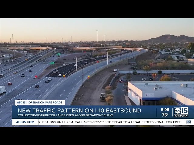 ADOT opens eastbound CD road along I-10 Broadway Curve area