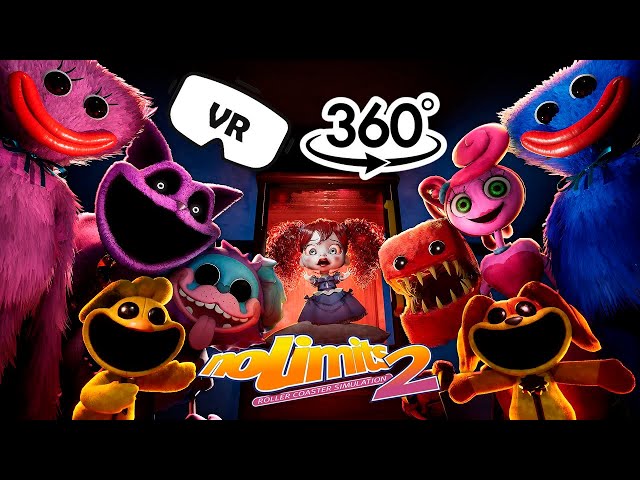 VR 360° Amazing Digital Circus | Poppy Playtime and other popular characters Roller Coaster