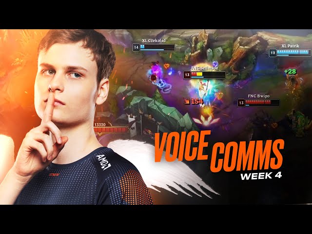 WHAT A BROKEN CHAMP! | Fnatic Voice Comms - LEC Spring (Week 4)