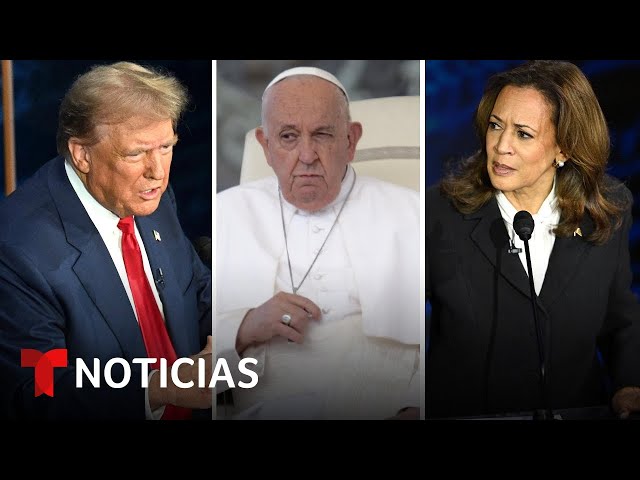 El papa habla del “mal” al dar un controversial comentario sobre Harris y Trump | Noticias Telemundo