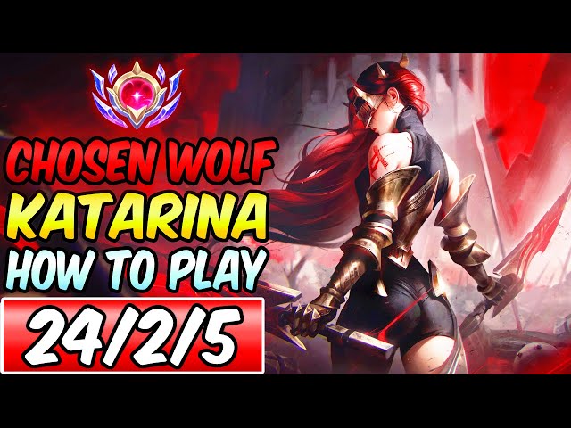 S+ CHOSEN OF THE WOLF KATARINA | HOW TO PLAY KATARINA MID | Best Build & Runes | League of Legends