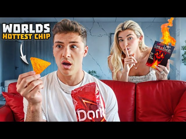 I Secretly Made Him Eat THE WORLDS HOTTEST CHIP!!