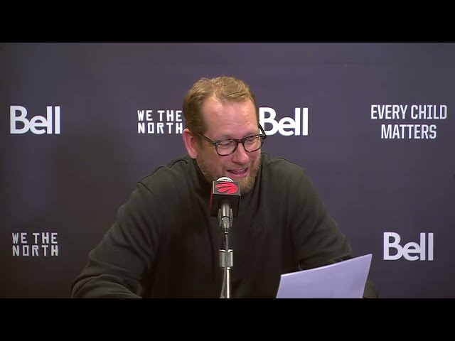 Nick Nurse postgame interview IND 122, TOR 114 #toronto #raptors #nba