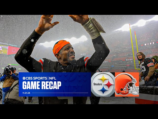 Browns FREEZE Steelers in snowy showdown on TNF | Game Recap