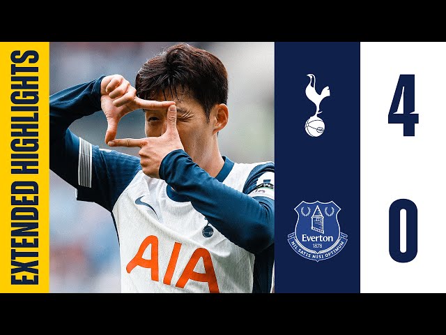 TOTTENHAM HOTSPUR 4-0 EVERTON | PREMIER LEAGUE EXTENDED HIGHLIGHTS | HEUNG-MIN SON AT THE DOUBLE