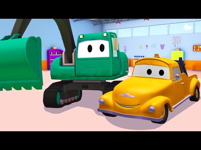 Tom der Abschleppwagen und Der Bagger in Car City |Lastwagen Bau-Cartoon-Serie fûr Kinder 🚚