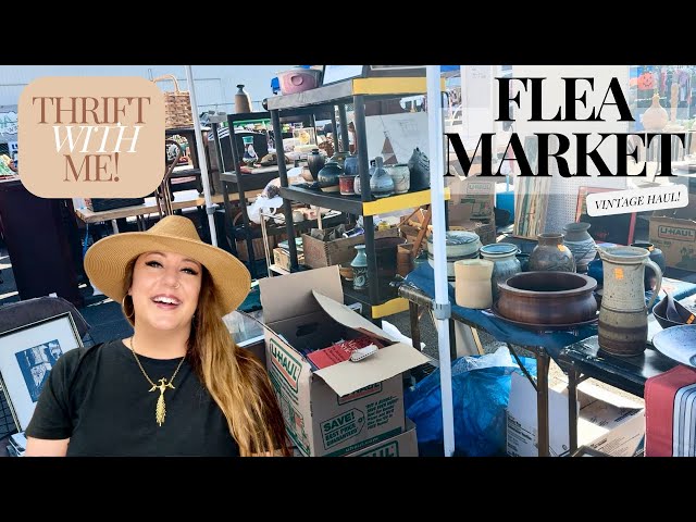 SUMMER FLEA MARKET VINTAGE HAUL! | Thrift With Me | Flea Market Shopping | Vintage Haul