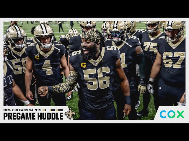 Demario Davis leads Saints Pregame Huddle vs. Browns