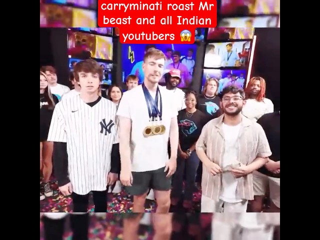 carryminati roast Mr beast and all Indian youtubers #carryminati #mrbeast #shorts #youtubeshorts