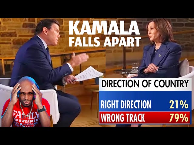 Kamala Harris Completely BOMBS And Falls Apart In Fox News Interview | Bret Baier Asked Her This...