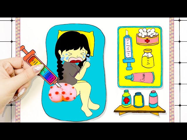 【🐾 Paper Diy🐾】POP THE PIMPLES - 👶👶 Baby Care Tips | Lotus Paper