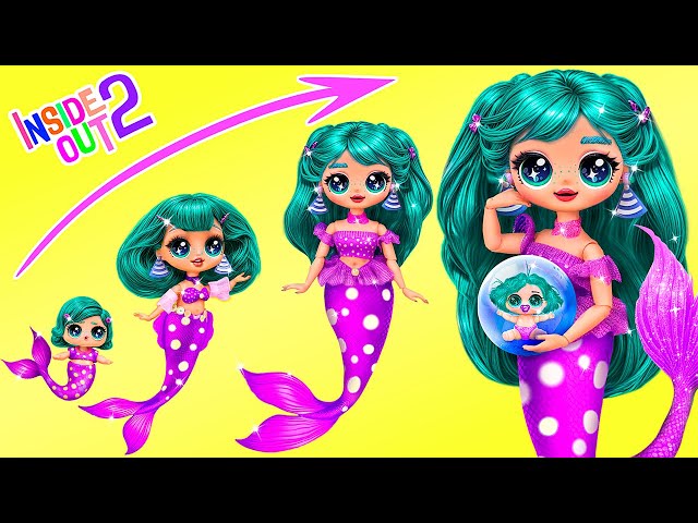 Inside Out 2: Envy Mermaid Growing Up! 32 DIYs