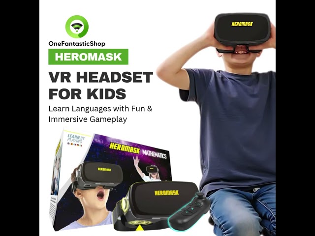 Heromask VR Headset for Kids: Learn Languages with Fun & Immersive Gameplay