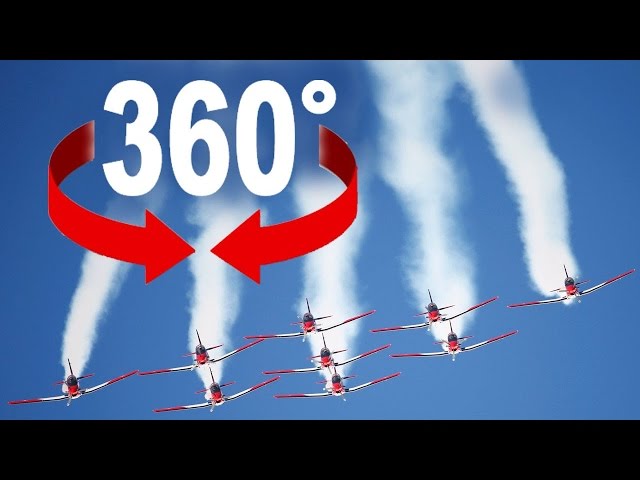 360° Swiss Air Force | PC-7 TEAM @ Ski World Cup Finals 2016 | St. Moritz