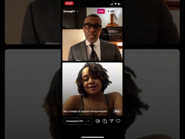 Kevin Samuels IG Live Thats why you have no husband😂😂