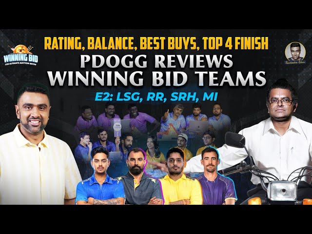 Which 2 teams does PDogg qualify? | RR, SRH, LSG, MI Rated on 100 | Best Buys | R Ashwin