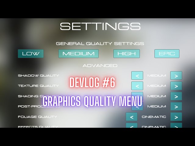 Devlog #6 | Switching up the settings! Unreal Engine 5