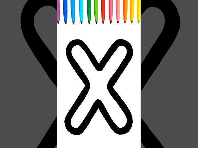 Let's Draw Letter X Together