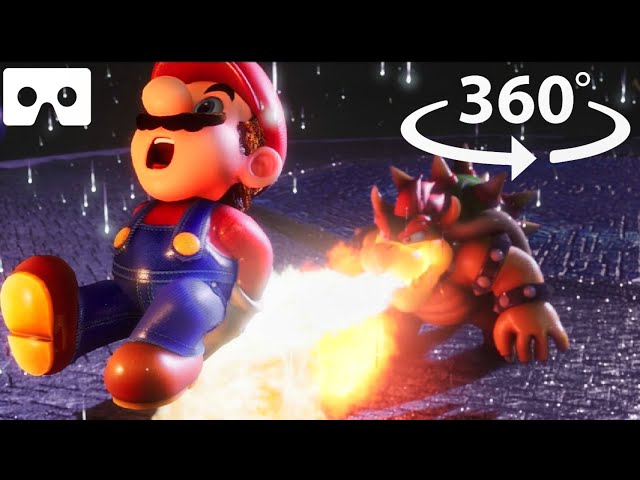 360° VR Showdown: Super Mario Bros. vs. Bowser - Epic Battle in Virtual Reality!