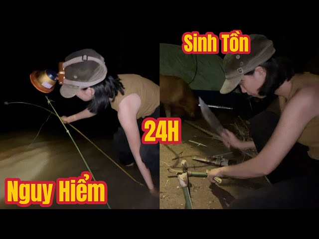 Cô Gái Sinh Tồn 1 Mình Trong Rừng Sâu ! 24H Sinh Tồn