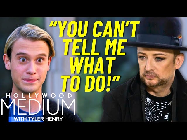 Tyler Henry Clashes With Skeptic Boy George Before RHOBH Husband Steps In | Hollywood Medium | E!