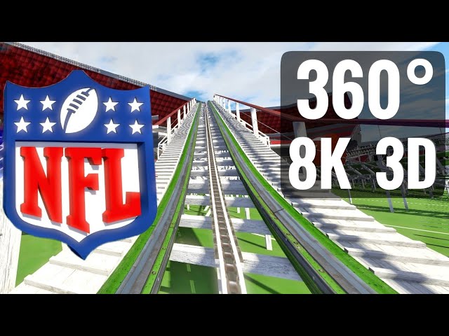 360 3D 8K Super Bowl NFL Football Roller Coaster 360° VR Video Experience Virtual Reality