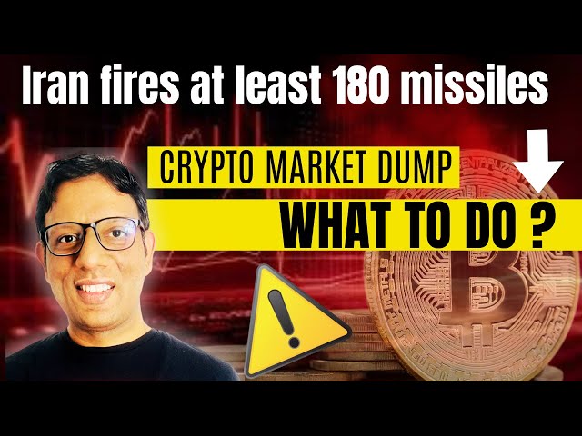 Crypto Market Bleeding After  Iran fires 180 missiles | BIG CRYPTO MARKET UPDATE