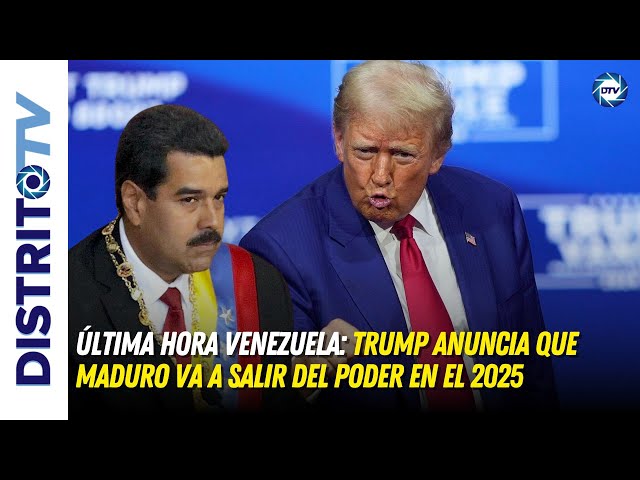 Última hora Venezuela: Trump anuncia que Maduro va a salir del poder en el 2025