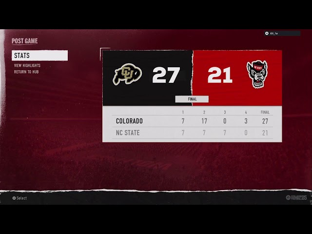 CFB Blitz Buffs vs NC State