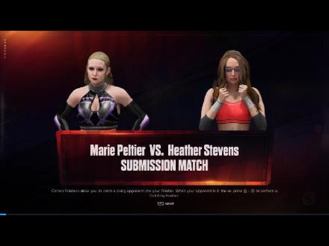 WWE 2K24 Submission - Marie Peltier vs Heather Stevens