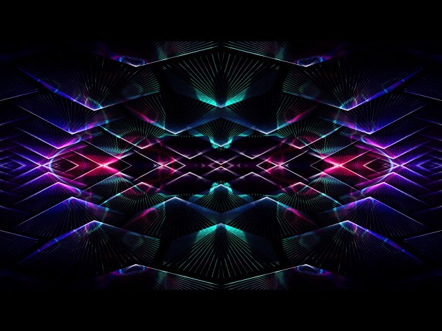 Glowing Trippy Party 4K Long Screensaver || Wallpaper || Background Video