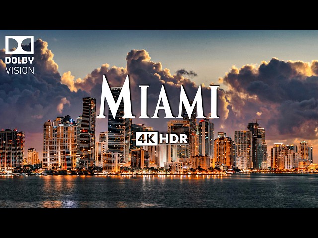 MIAMI 4K ULTRA HD [60FPS] - Inspiring Cinematic Music With Beautiful Cityscape - 4K Nature Film