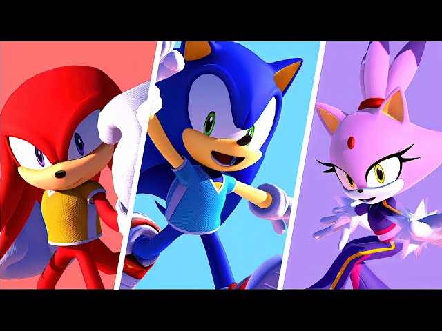 Mario & Sonic At The Olympic Games Tokyo 2020 Football Sonic, Knuckles, Blaze, Vector